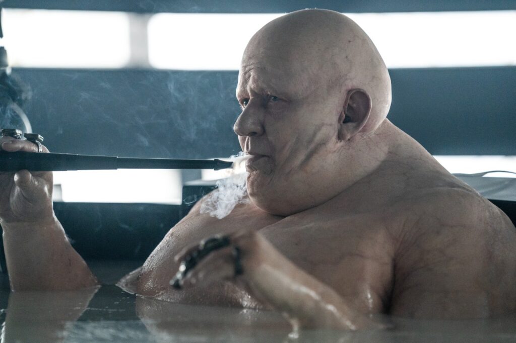 Stellan Skarsgård as Baron Vladimir Harkonnen in Dune: Part Two (2024).